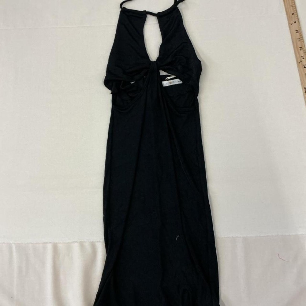 Brand new with tags O. Bianca black‎ halter midi dress